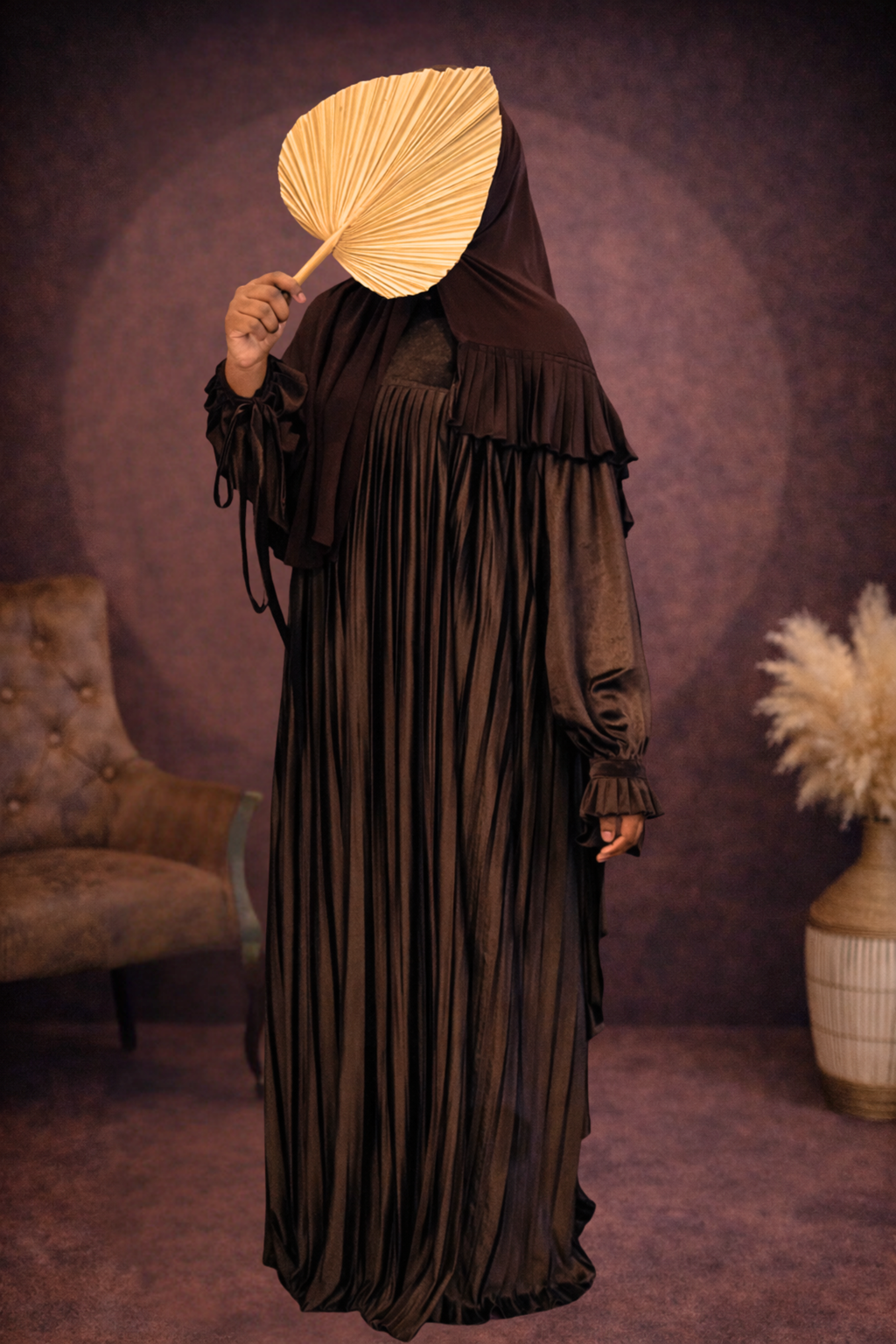 Chocolate Velvet Abaya
