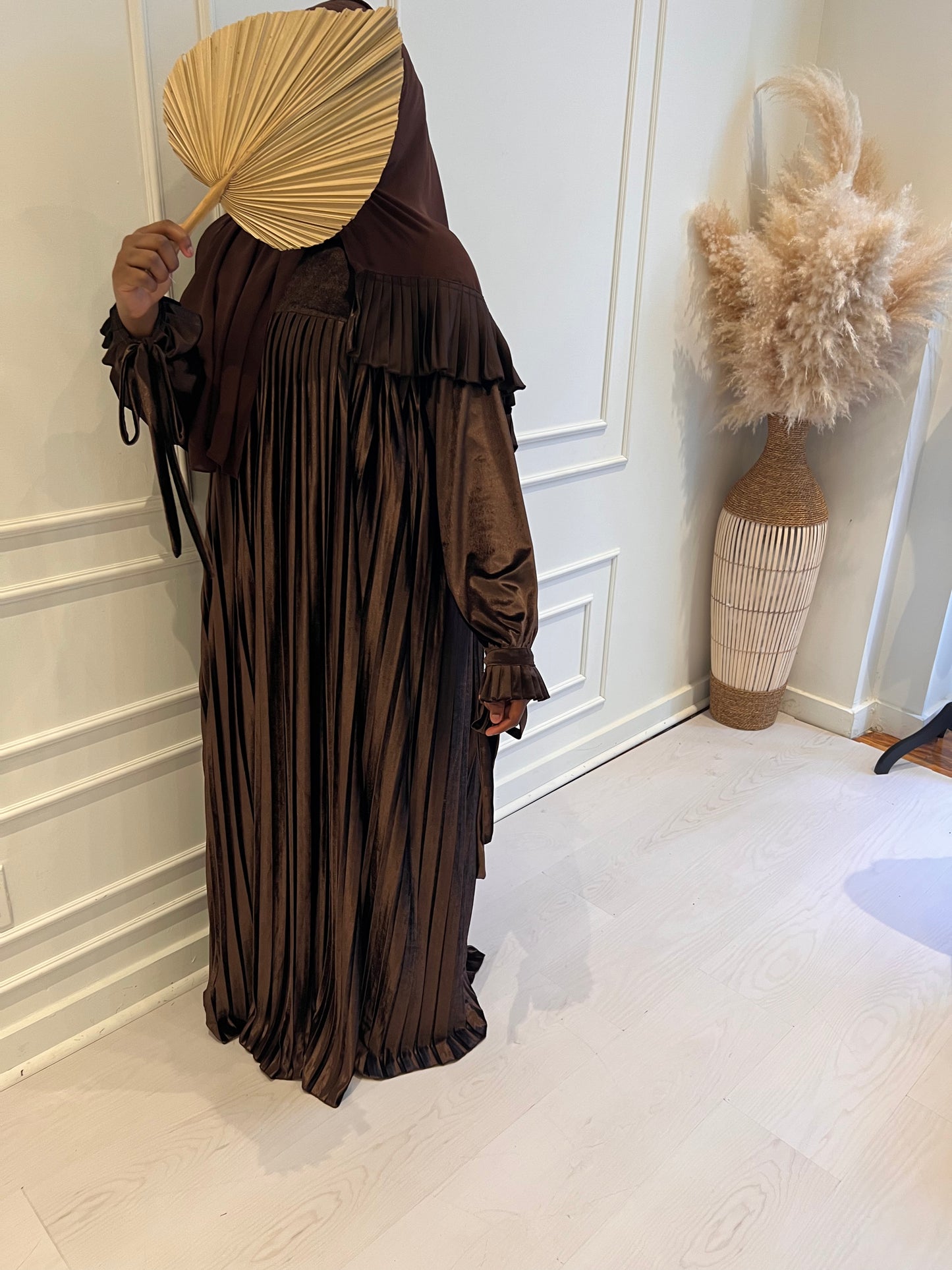 Chocolate Velvet Abaya