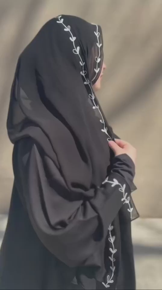 Embroidered Salwa Abaya